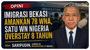 Imigrasi Bekasi Amankan 78 WNA, Satu WN Nigeria Overstay 8 Tahun